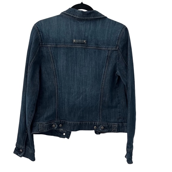 Code Bleu Women’s Jean Jacket Size M With Embroidery Front Pockets - Picture 2 of 10